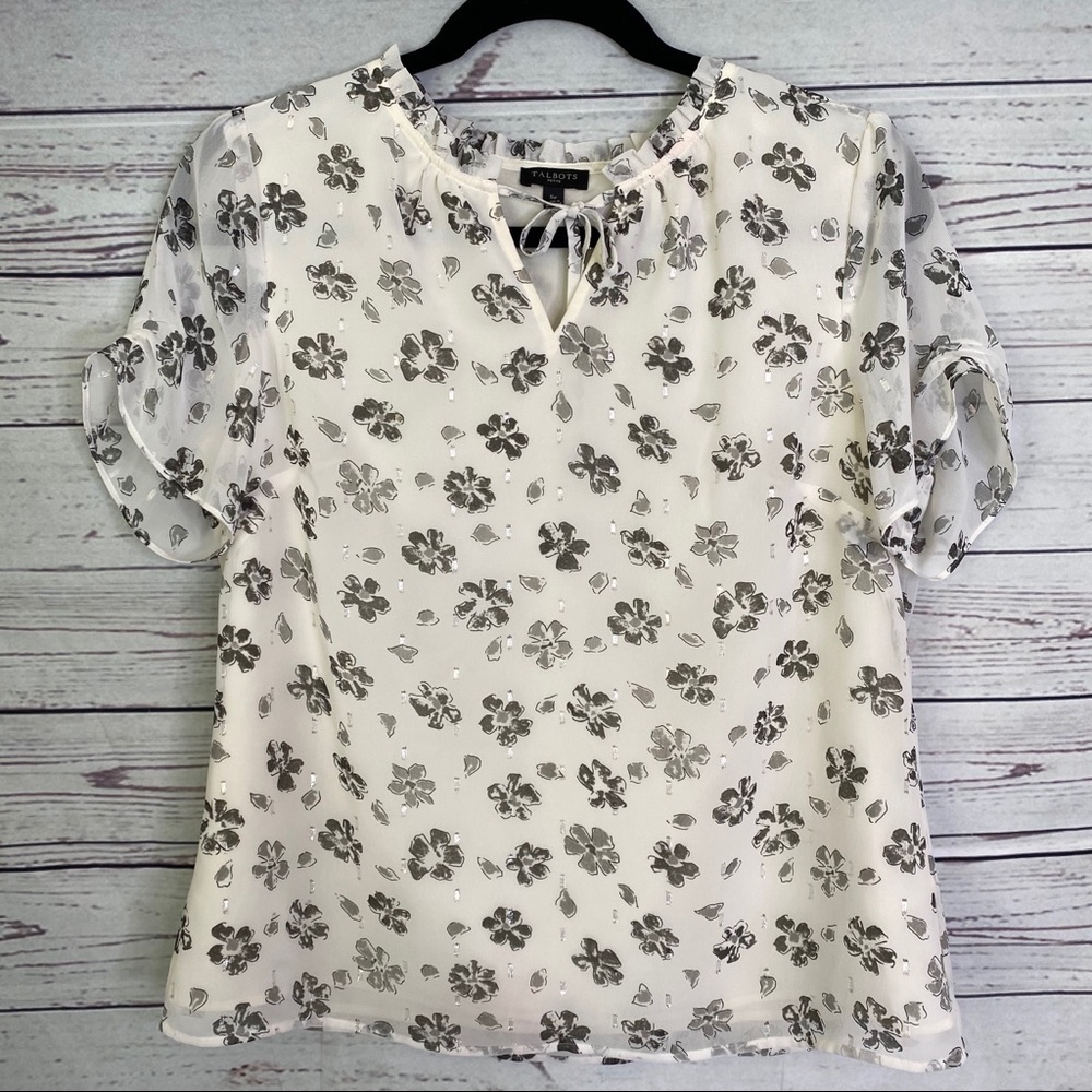 Talbots Patterned Blouse - image 1